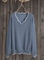 Short Slim Date Night Knitted Wavy Edge Sweater (Style V102464)