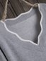 Short Slim Date Night Knitted Wavy Edge Sweater (Style V102464)