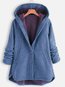 Hooded Loose Fashion Cotton Blends Pattern Coat (Style V102484)