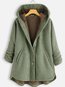 Hooded Loose Fashion Cotton Blends Pattern Coat (Style V102484)