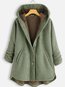 Hooded Loose Fashion Cotton Blends Pattern Coat (Style V102484)