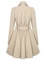 Shawl Collar Midi Slim Fashion Cotton Blends Coat (Style V102485)