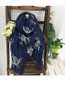 Travel Floral Polyester Shawl (Style V102570)