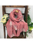 Travel Floral Polyester Shawl (Style V102570)
