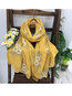 Travel Floral Polyester Shawl (Style V102570)