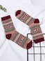 Fashion Geometric Polyester Socks (Style V102612)