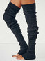 Fashion Plain Cotton Blends Socks (Style V102617)