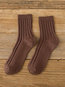 Fashion Plain Polyester Socks (Style V102618)