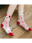 Fashion Print Cotton Blends Socks (Style V102619)