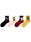 Fashion Print Cotton Blends Socks (Style V102620)