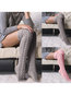 Fashion Plain Knitted Socks (Style V102626)