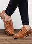 Travel Slip-On PU Loafers (Style V102647)