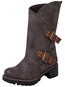 Travel Adjustable Buckle PU Boots (Style V102654)