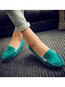 Travel Slip-On Artificial Leather Flats (Style V102659)