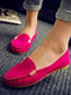 Travel Slip-On Artificial Leather Flats (Style V102659)