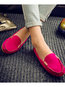 Travel Slip-On Artificial Leather Flats (Style V102659)