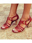 Fashion Adjustable Buckle PU Sandals (Style V102662)