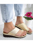 Going Out Slip-On Artificial Leather Slippers (Style V102663)