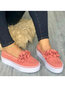 Going Out Slip-On Artificial Suede Flats (Style V102669)