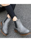 Going Out Slip-On Artificial Leather Boots (Style V102670)