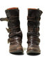 Going Out Adjustable Buckle Artificial Leather Boots (Style V102671)
