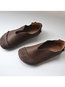 Going Out Slip-On Artificial Leather Flats (Style V102672)