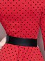 Vintage Expansion Polka Dot Polyester Knee Length Dresses (Style V200002)
