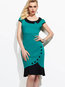 Mermaid Peter Pan Collar Polyester Knee Length Dresses (Style V200003)