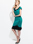 Mermaid Peter Pan Collar Polyester Knee Length Dresses (Style V200003)