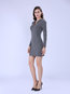 Sheath Polyester Knee Length Dresses (Style V200007)