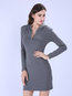 Sheath Polyester Knee Length Dresses (Style V200007)