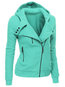V-neck Standard Straight Plain Polyester Hoodie (Style V200009)