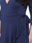 Sheath V-neck Plain Mesh Spandex Knee Length Dresses (Style V200010)