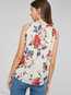 Standard Slim Floral Chiffon Pattern Tank Top (Style V200037)
