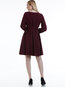 Layered Dress Round Neck Chiffon Knee Length Dresses (Style V200039)