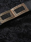 French Romantic Round Neck Plain Lace Cotton Maxi Dresses (Style V200066)
