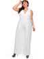 Maxi Slim Plain Polyester Jumpsuit (Style V200084)