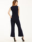 Ankle Length Slim Plain Polyester Button Jumpsuit (Style V200087)