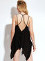 Mid-Length Loose Beach Plain Backless Tank Top (Style V200090)