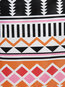 Straight Round Neck Geometric Print Polyester Knee Length Dresses (Style V200133)