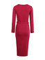 Modern Bodycon Round Neck Plain Knitted Bodycon Dresses (Style V200158)