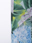 Round Neck Midi Floral Chiffon Asymmetrical Blouse (Style V200175)