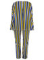 Maxi Slim Striped Polyester Jumpsuit (Style V200207)