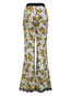 Maxi Slim Pattern Floral Casual Pants (Style V200208)