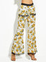 Maxi Slim Pattern Floral Casual Pants (Style V200208)