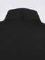 Turtleneck Slim Plain Nylon Cascading Ruffle T Shirt (Style V200215)