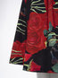 Knee Length A-line Pattern Polyester Floral Skirt (Style V200217)