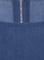 Asymmetrical Round Neck Color Block Patchwork Cotton Blends Midi Dresses (Style V200230)