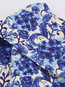 A-line V-neck Color Block Print Cotton Floral Dresses (Style V200231)