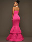 Mermaid Strapless Plain Backless Maxi Dresses (Style V200233)